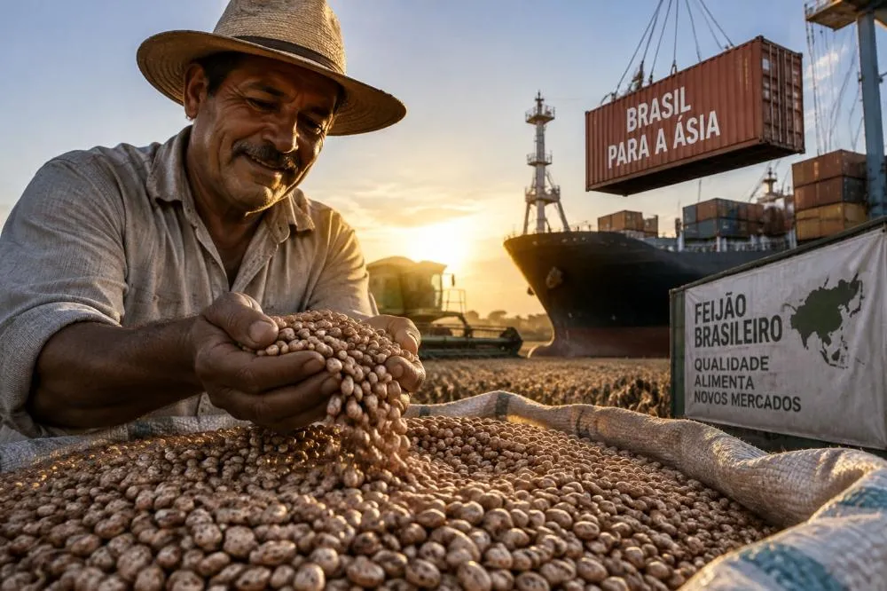 Produção de feijão cresce 17,8% no Nordeste e exportações para a Ásia impulsionam mercado regional